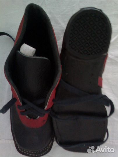 Кожаные лыжные ботинки СССР(размер 36)