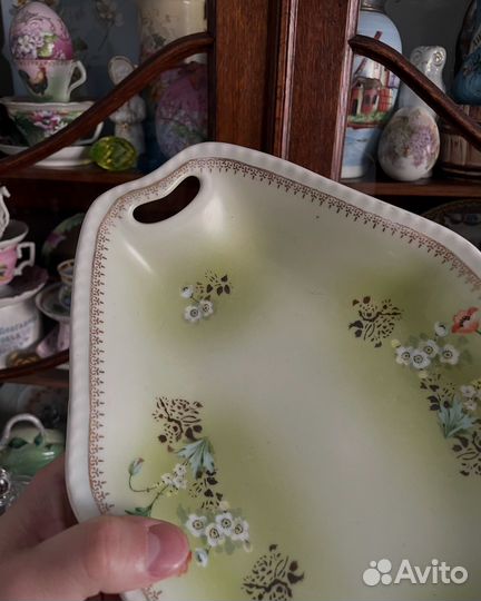 Старинное блюдо живопись