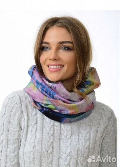 Новый снуд шарф капор женский осень-зима KarloNova