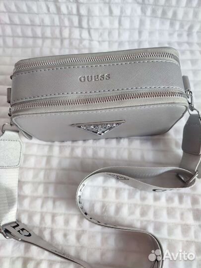 Сумка Guess кроссбоди новая Серебристая