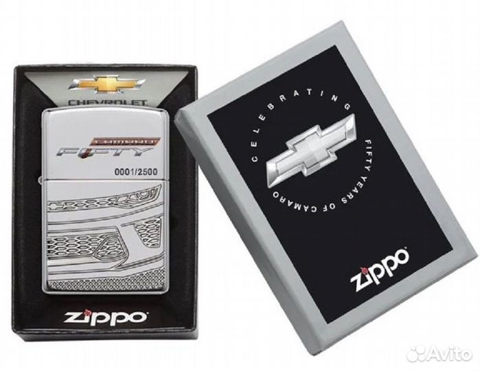 Зажигалка Zippo Armor Camaro 50Th Anniversary