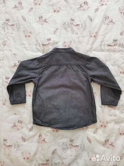 Джинсовая рубашка hm 86