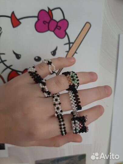 Кольца из бисера