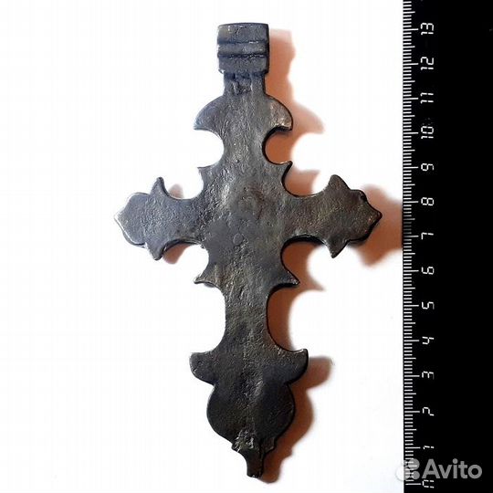 Оч. большой наперсный крест 17-18 в. курский крест