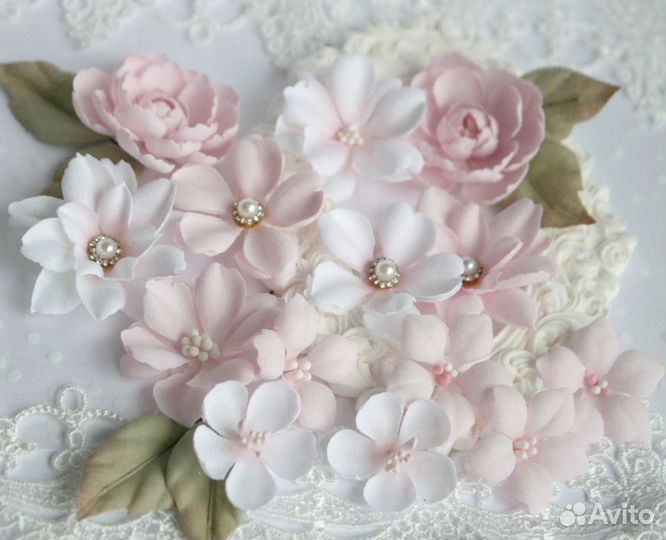 Цветы для скрапбукинга