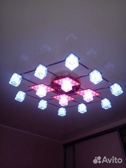 Люстра потолочная с пультом