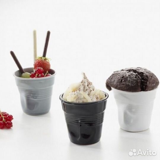 Стакан для эспрессо мятый revol Франция фарфор