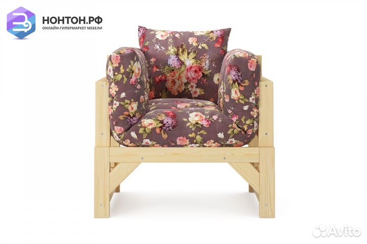 Кресло Амбер бордовое