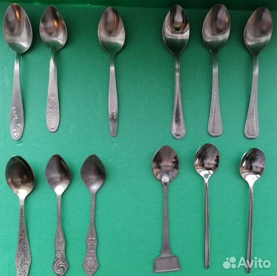 Тарелки Дулево, ложки чайные разные нержавейка
