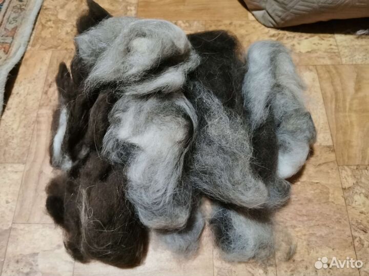 Собачья шерсть пух