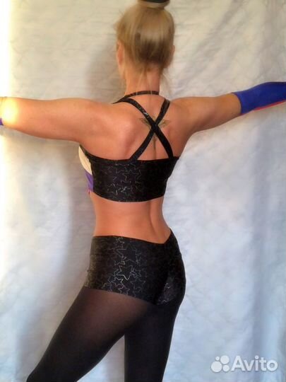 Костюм для танцев, шоу, карнавала. Триколор