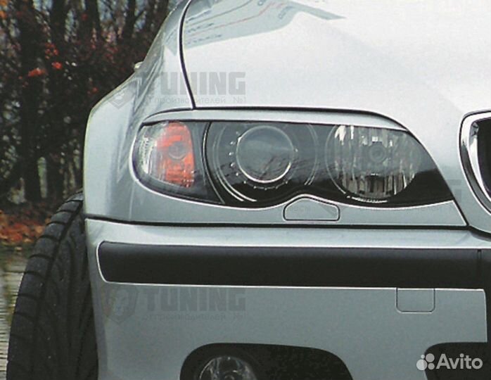Накладки на фары BMW E46 седан рестайлинг