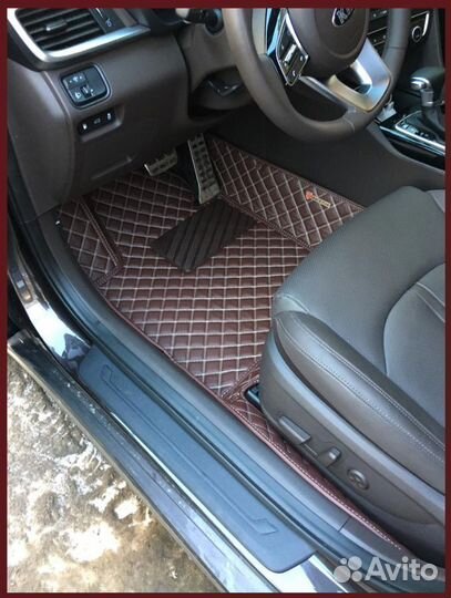 Автомобильные коврики из экокожи 3d Люкс