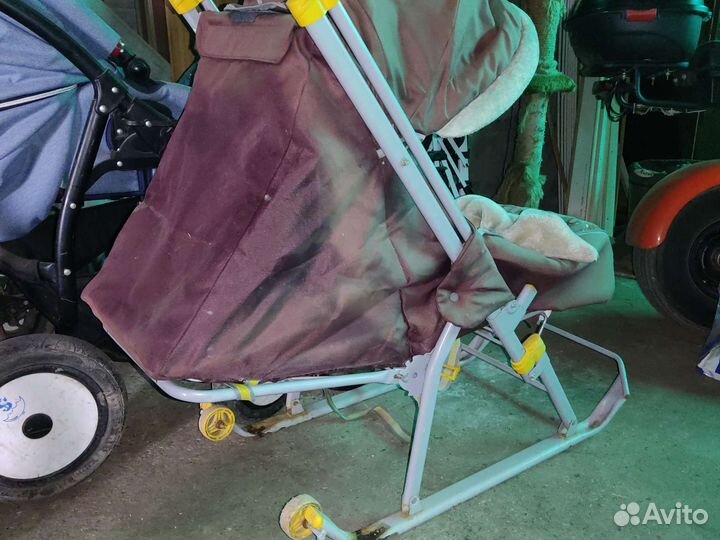 Детские санки коляска ника