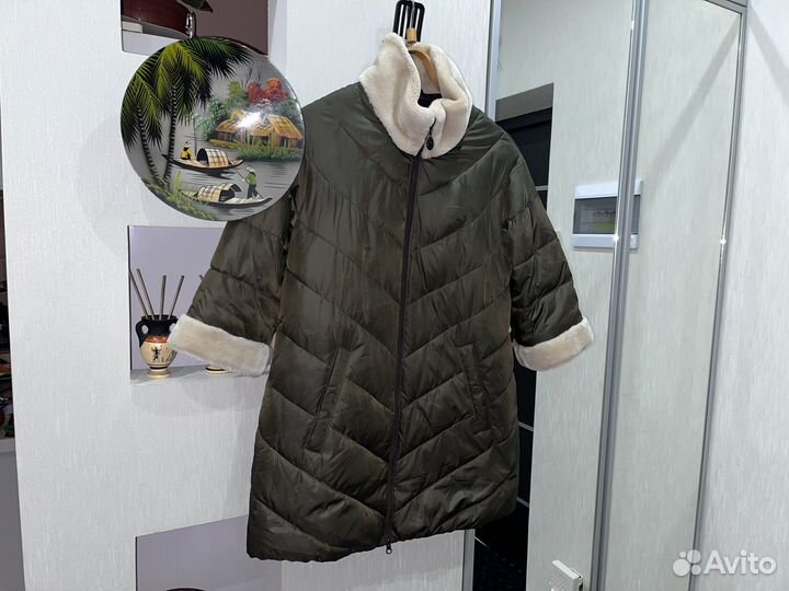 Пуховик демисезон женский с укороченными рукавами