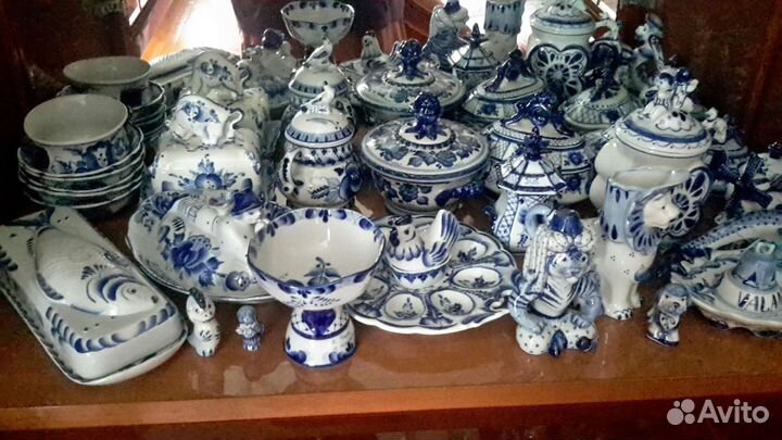 Набор посуды гжель СССР