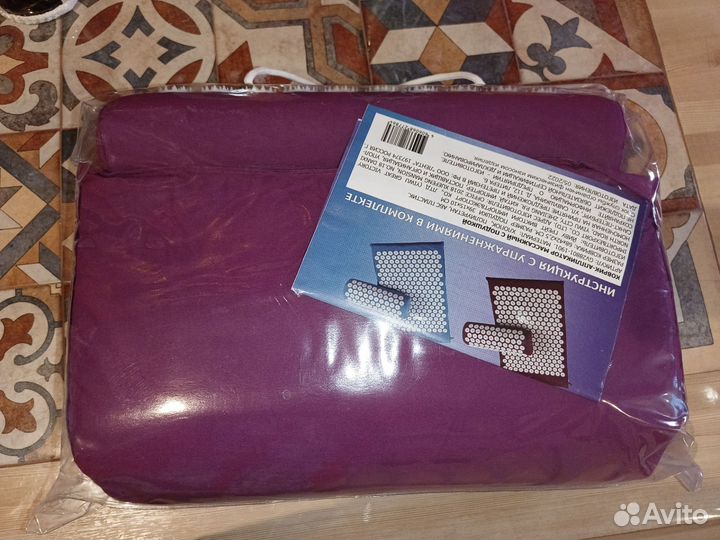 Коврик-аппликатор массажный с подушкой 68х42см