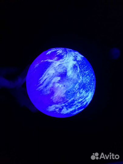 Светильник Луна галактика + подставка. акб, пульт