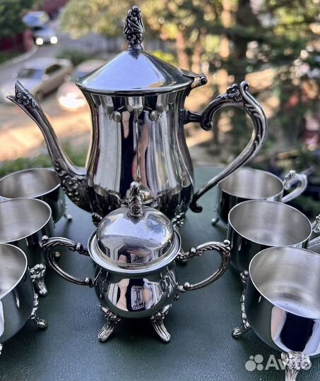 Мельхиор кофейный сервиз