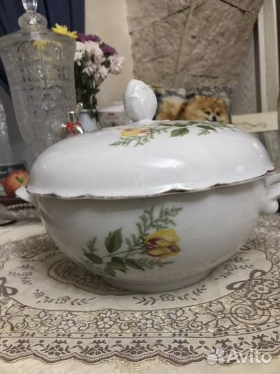 Супница фарфоровая СССР