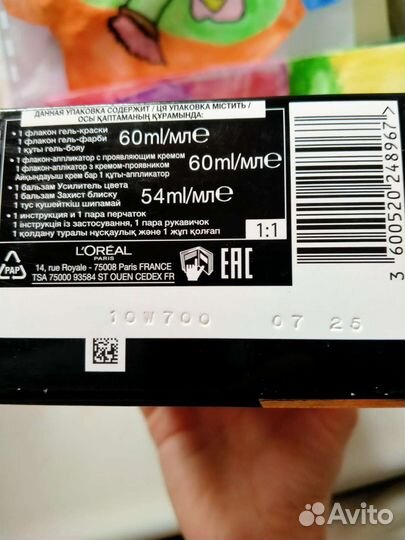 Стойкая краска для волос новая