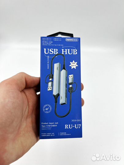 Remax TypeC+USB Hub Концентратор Разветвитель