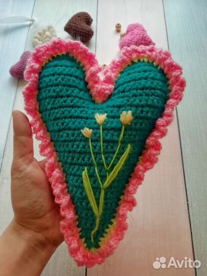 Вязаное сердце