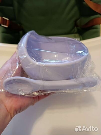 Силиконовая тарелка на присоске