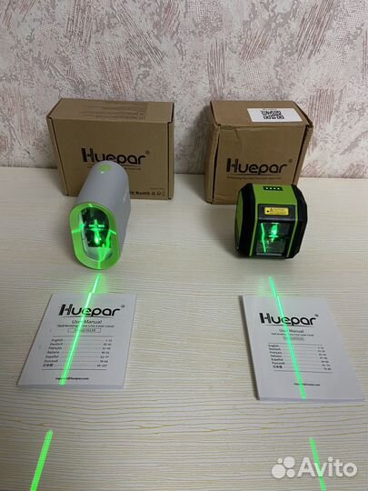 Лазерный уровень Huepar Y011G, FC011G 2 луча