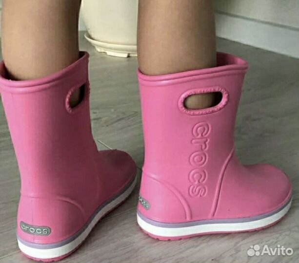 Сапоги crocs ботинки девочке. Размер 24 25