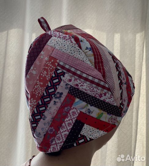 Шапка для бани.Пэчворк