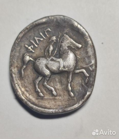 Тетрадрахма. Филипп II Македонский. Прижизн