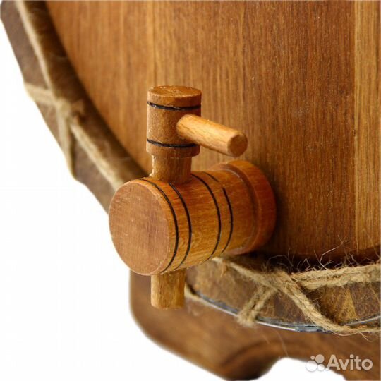 Дубовая бочка вощеная с гравировкой 15 л