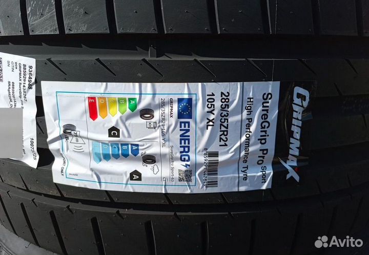 Gripmax SureGrip Pro Sport 285/35 R21 и 325/30 R21 108Y