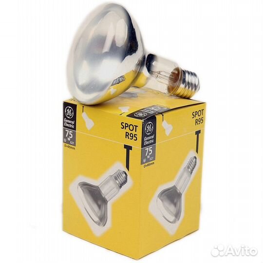 Лампа GE R95 75W E27