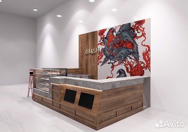 Островки кофе, Торговый островок в ТЦ, Стойка кофе