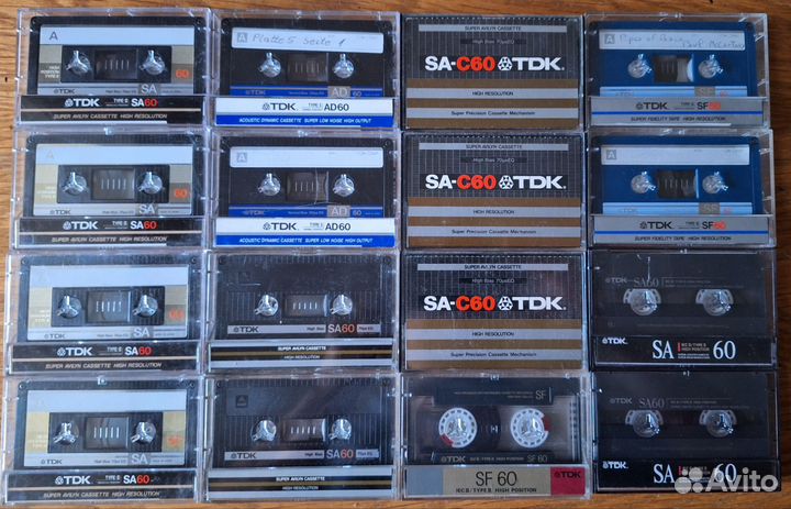 Кассеты TDK SA 60, TDK SF 60, TDK AD 60