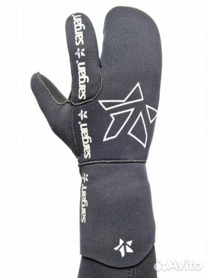 Неопреновые трехпалые рукавицы для подводной охоты