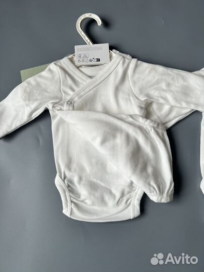 Комплект боди на запах hm для новорожденного