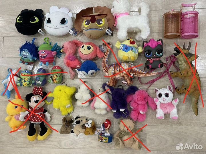 Мягкие игрушки разные
