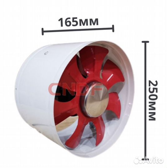 Канальный вентилятор FD-100,150,200,250,300 новый