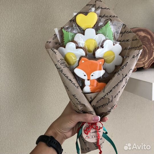 Букет из пряников на день воспитателя, учителя