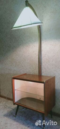 Торшер винтаж с баром. гдр 1972г