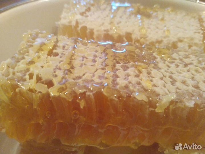 Мед в сотах, липовый, гречишный, цветочный