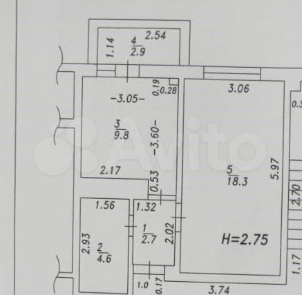 1-к. квартира, 38 м², 9/9 эт.