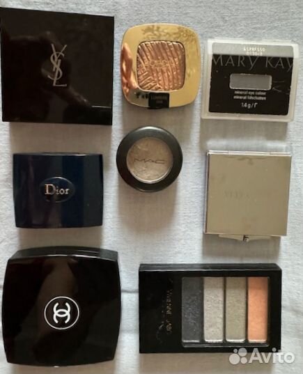Тени для век YSL, Dior, chanel, yllozure, MAC, mar