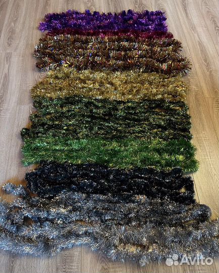 Новогодние украшения большим пакетом б/у