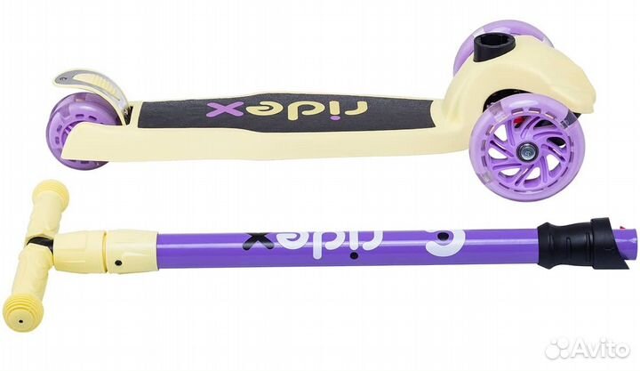 Самокат Ridex Chip 120/80 мм. (3-х колесный) (Све