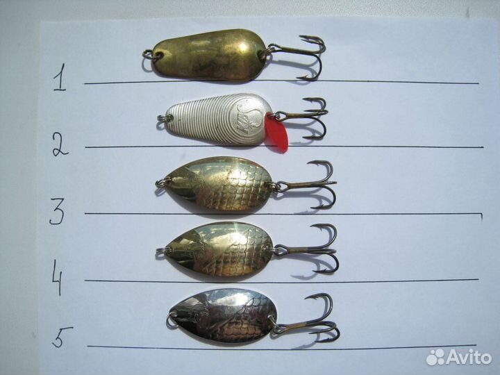 Набор колеблющихся блесен M Cro, Kibs