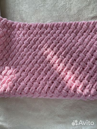 Плед из ализе пуффи 145*94